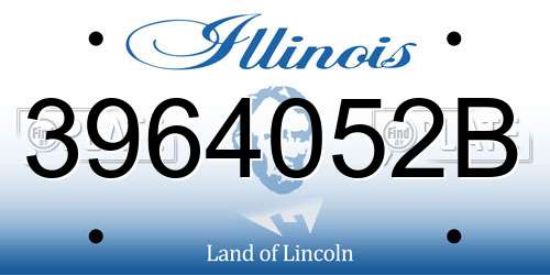 3964052B Illinois License Plate