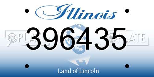 396435 Illinois License Plate