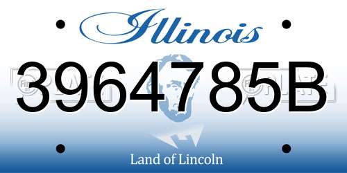 3964785B Illinois License Plate