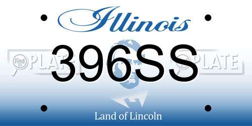 396SS Illinois License Plate