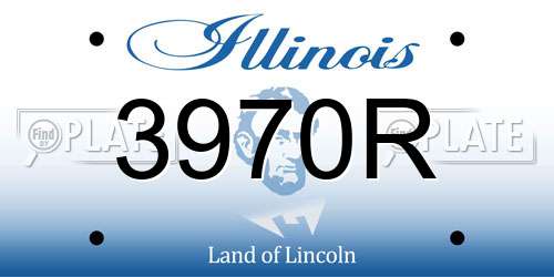 3970R Illinois License Plate
