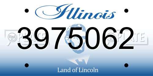 3975062 Illinois License Plate
