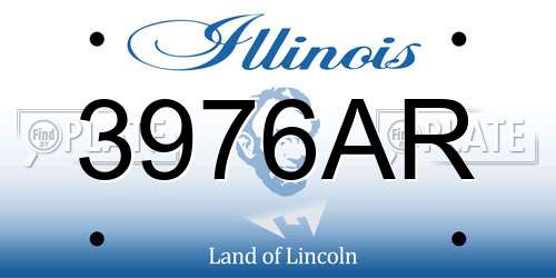 3976AR Illinois License Plate