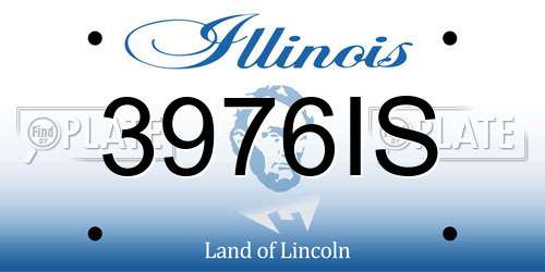 3976IS Illinois License Plate
