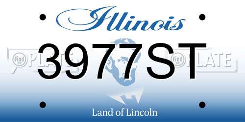 3977ST Illinois License Plate