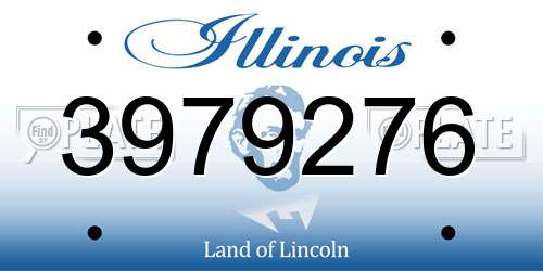 3979276 Illinois License Plate