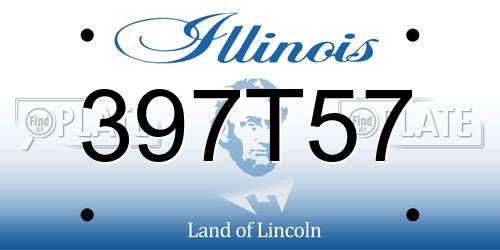 397T57 Illinois License Plate