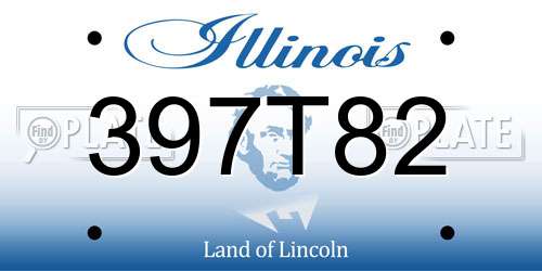397T82 Illinois License Plate