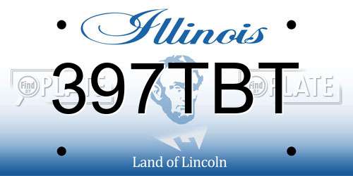 397TBT Illinois License Plate