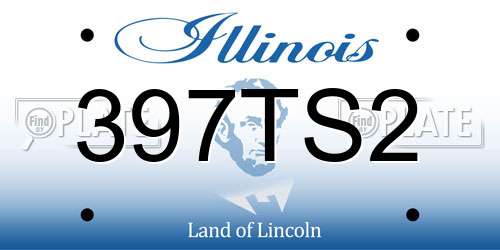 397TS2 Illinois License Plate
