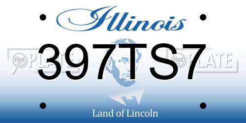 397TS7 Illinois License Plate
