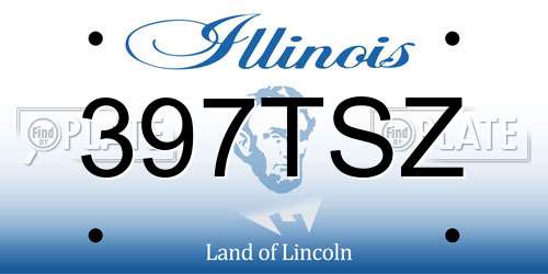 397TSZ Illinois License Plate