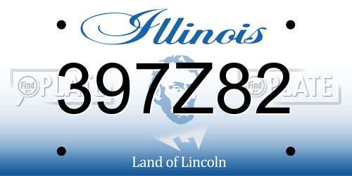 397Z82 Illinois License Plate