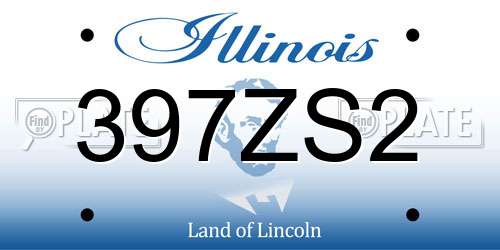 397ZS2 Illinois License Plate