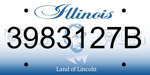 3983127B Illinois License Plate