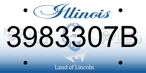 3983307B Illinois License Plate