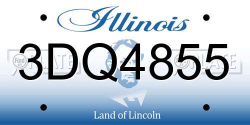 3DQ4855 Illinois License Plate