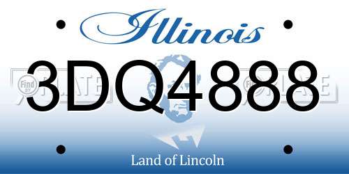 3DQ4888 Illinois License Plate