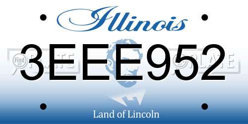 3EEE952 Illinois License Plate