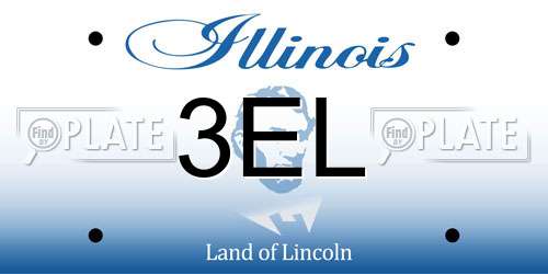 3EL Illinois License Plate