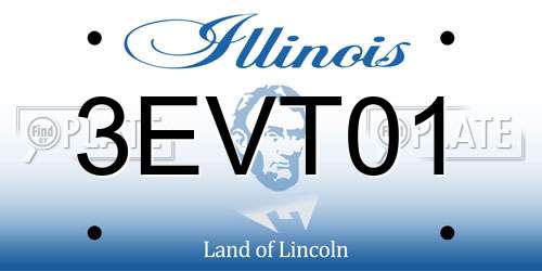 3EVT01 Illinois License Plate