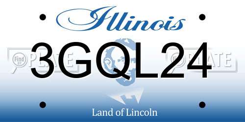 3GQL24 Illinois License Plate