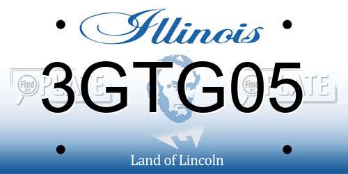 3GTG05 Illinois License Plate