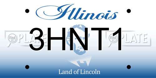 3HNT1 Illinois License Plate