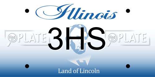 3HS Illinois License Plate
