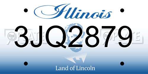 3JQ2879 Illinois License Plate