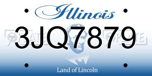 3JQ7879 Illinois License Plate