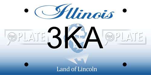 3KA Illinois License Plate