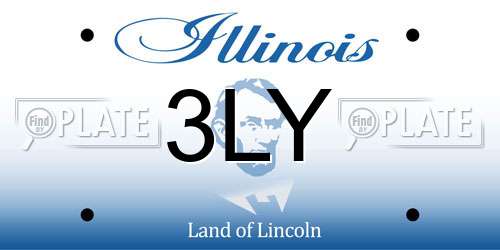 3LY Illinois License Plate