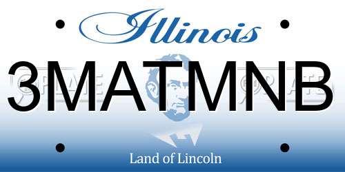 3MATMNB Illinois License Plate