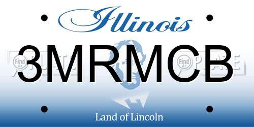 3MRMCB Illinois License Plate
