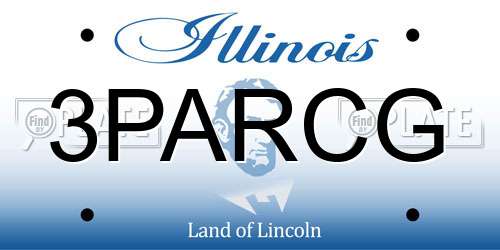 3PARCG Illinois License Plate