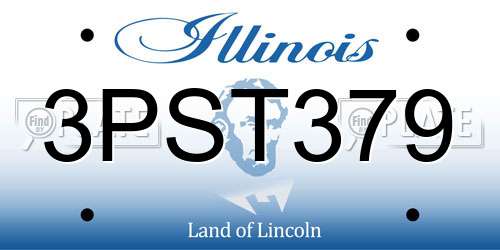 3PST379 Illinois License Plate