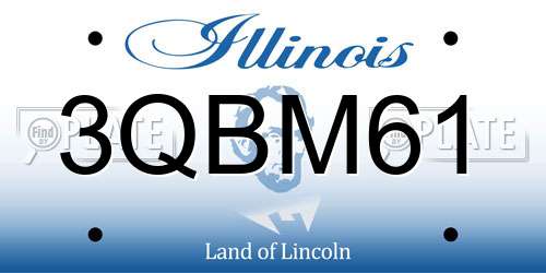 3QBM61 Illinois License Plate