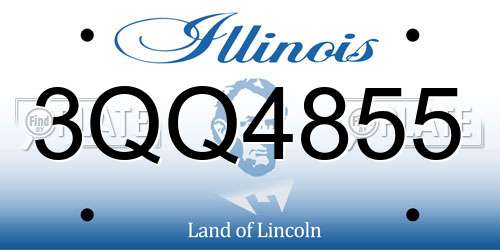 3QQ4855 Illinois License Plate