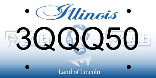 3QQQ50 Illinois License Plate