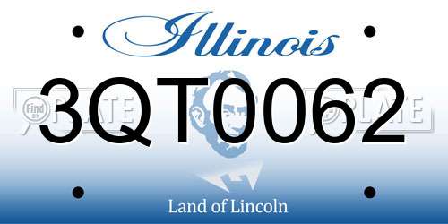 3QT0062 Illinois License Plate