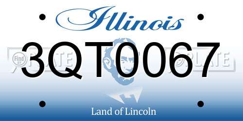3QT0067 Illinois License Plate