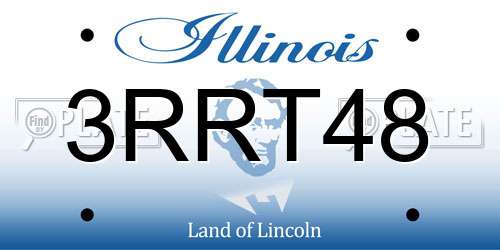 3RRT48 Illinois License Plate