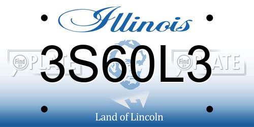 3S60L3 Illinois License Plate