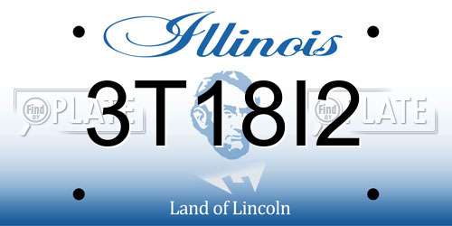 3T18I2 Illinois License Plate