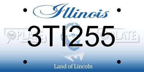 3TI255 Illinois License Plate