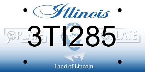 3TI285 Illinois License Plate