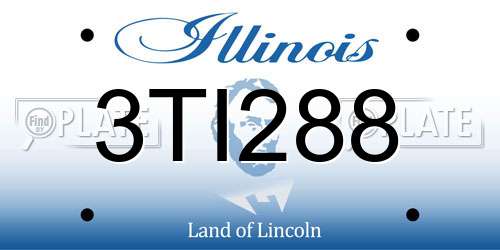 3TI288 Illinois License Plate