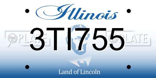3TI755 Illinois License Plate
