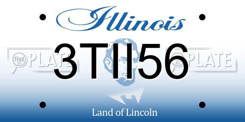 3TII56 Illinois License Plate